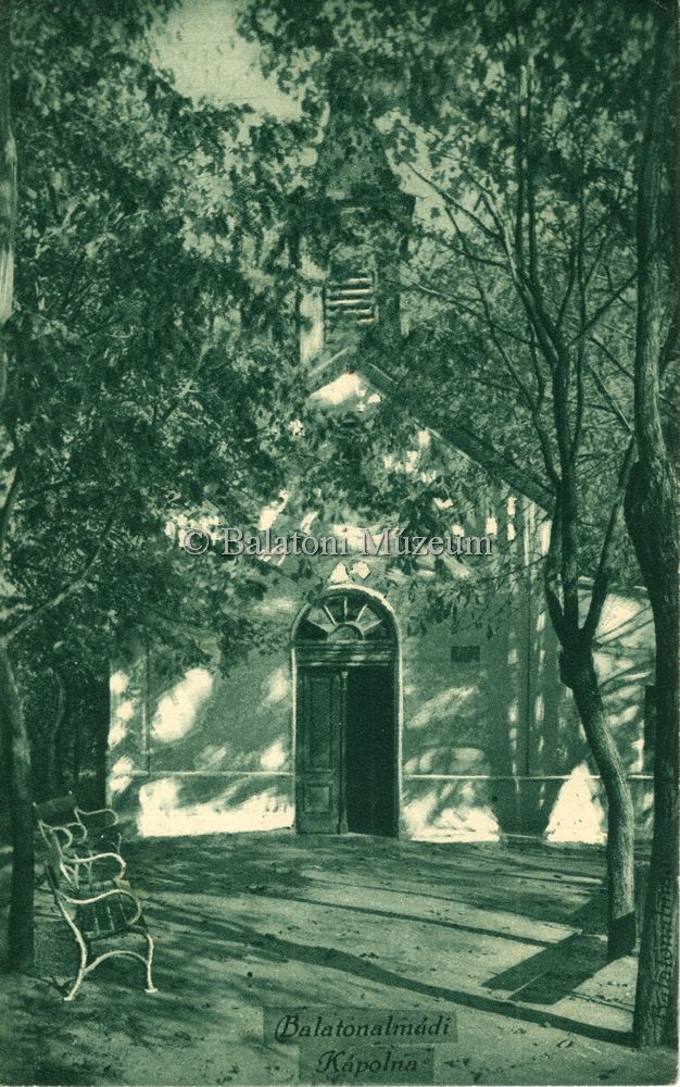 Baross Gábor u. 64. Almádi egyik legrégebbi épülete, 1883-85-en épült helyi összefogásban. Részletek: http://www.helyismeret.hu/index.php?title=Szent_Margit-k%C3%A1polna_Alm%C3%A1diban